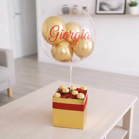 Caja Love Premium con Globo