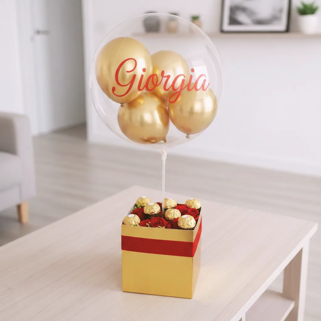 Caja Love Premium con Globo